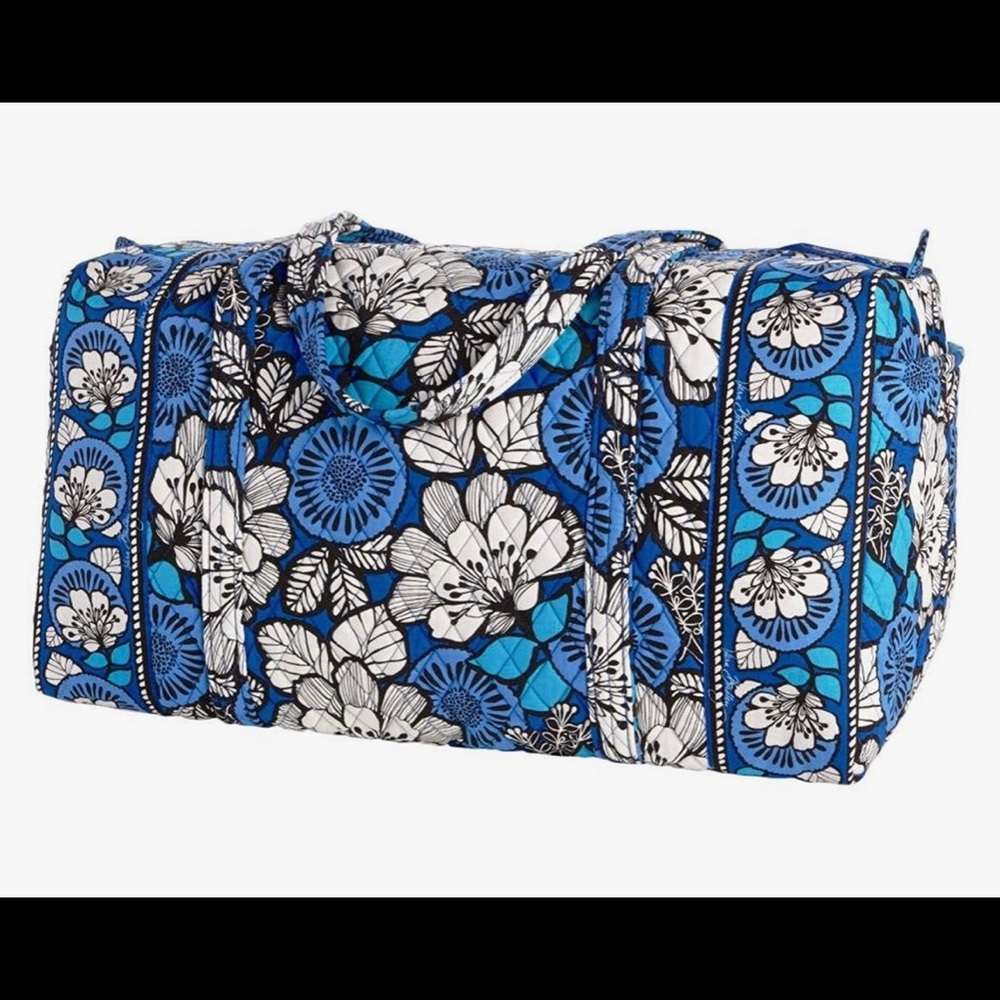 Vera Bradley blue bayou large duffel bag
